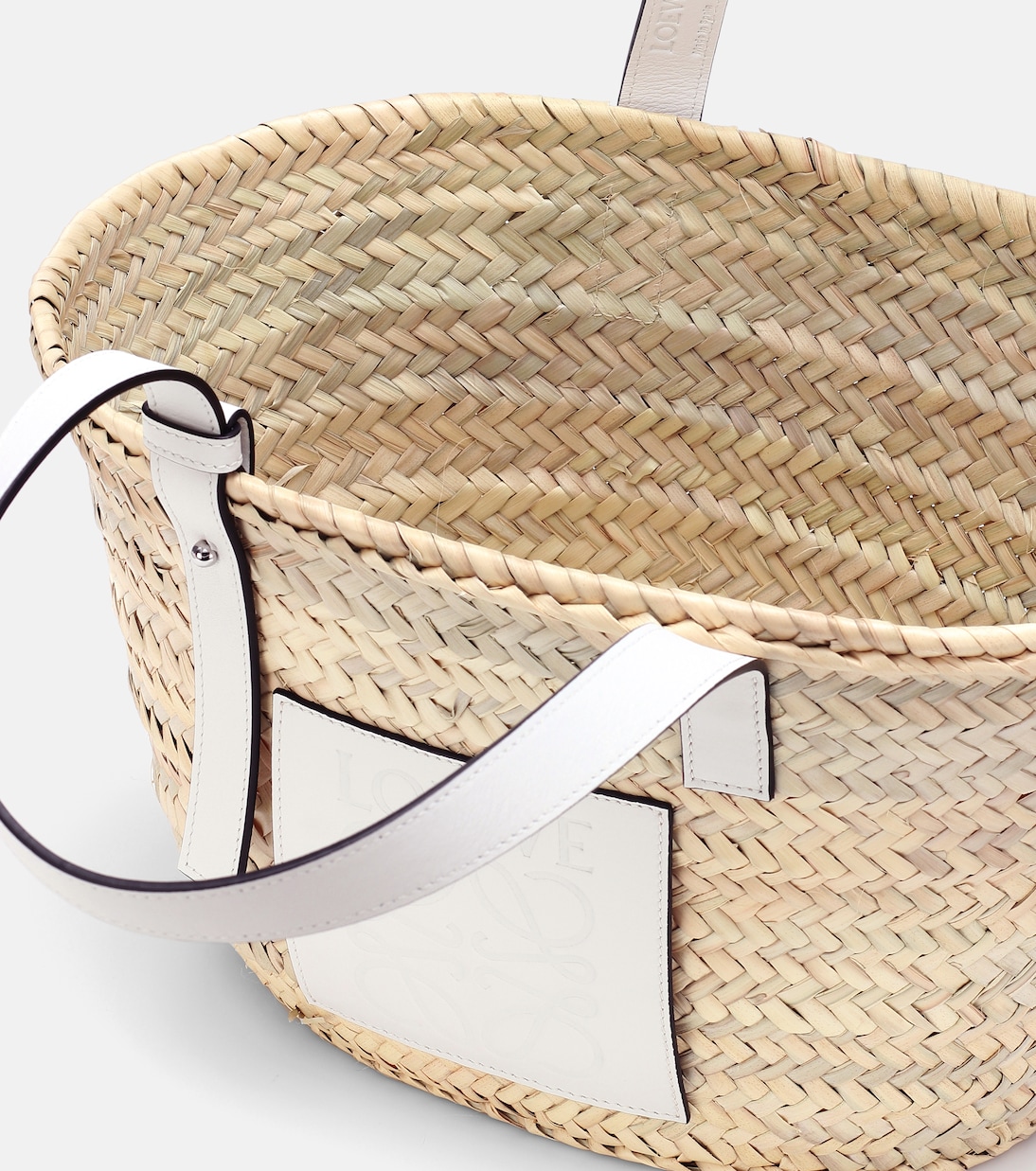 Shopper Medium in foglie di palma e pelle | Loewe