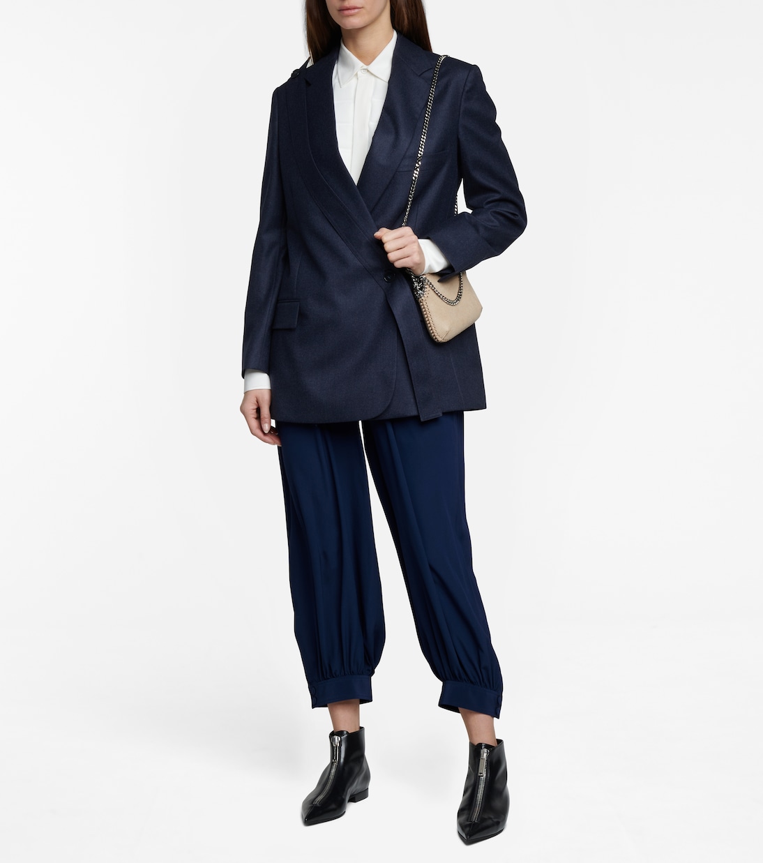 Lauryn cuffed silk pants | Stella McCartney