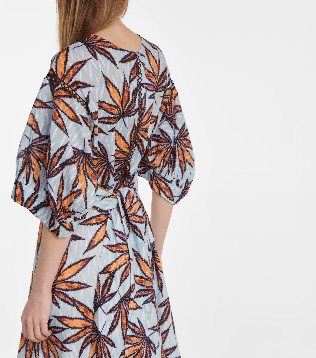 Abito midi Fantasy Leaves in cotone | Dorothee Schumacher