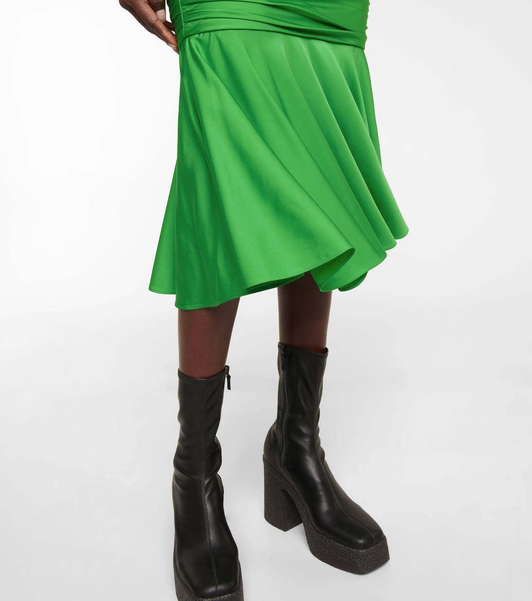 Falda midi fruncida | Stella McCartney