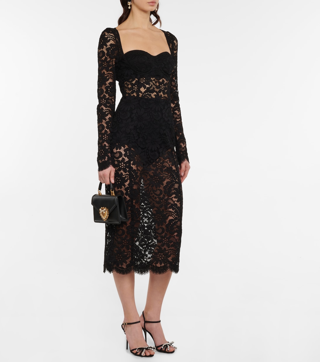 Lace midi dress | Dolce&Gabbana