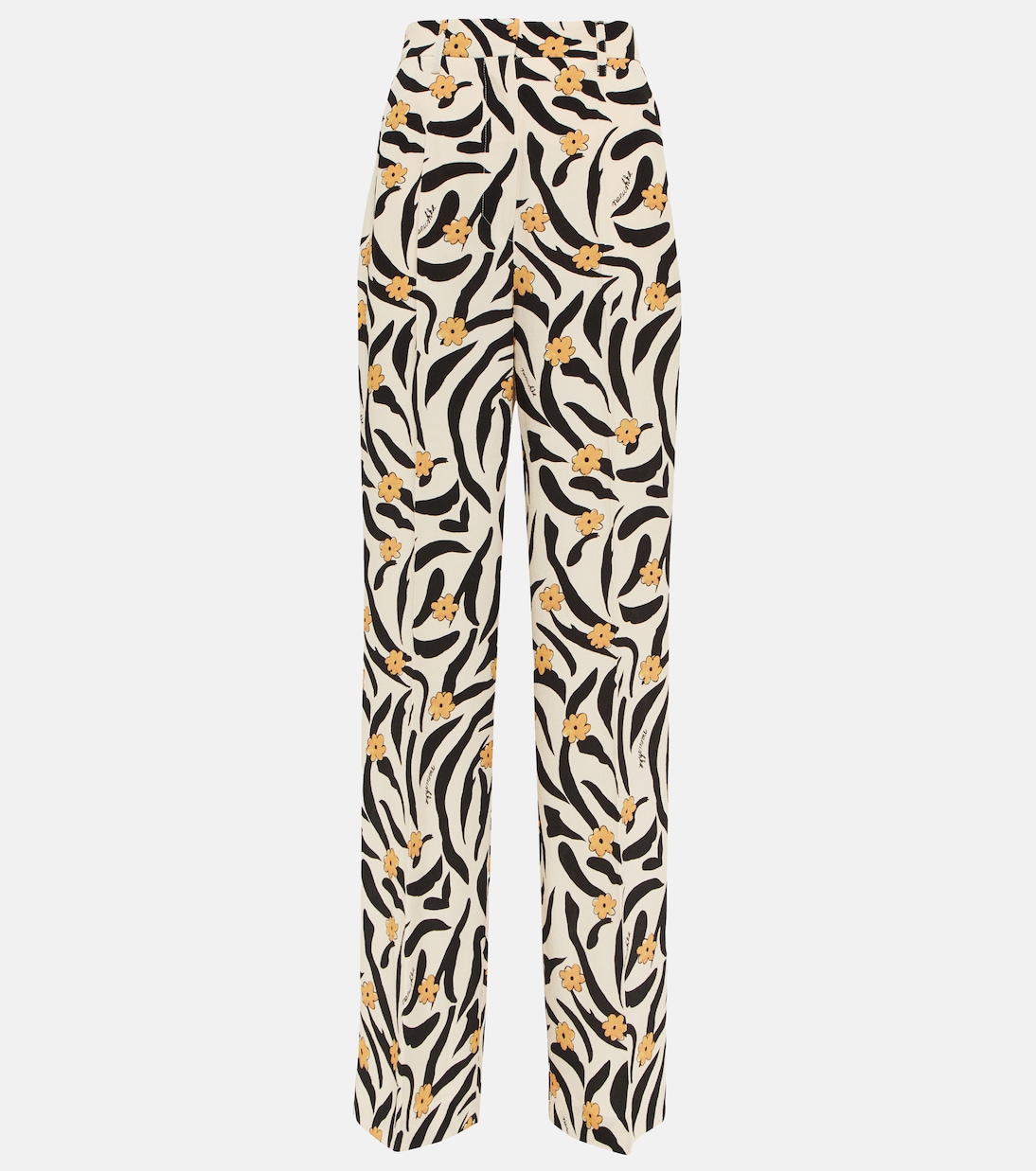 High-Rise Straight-Fit-Hose Lanai | Nanushka