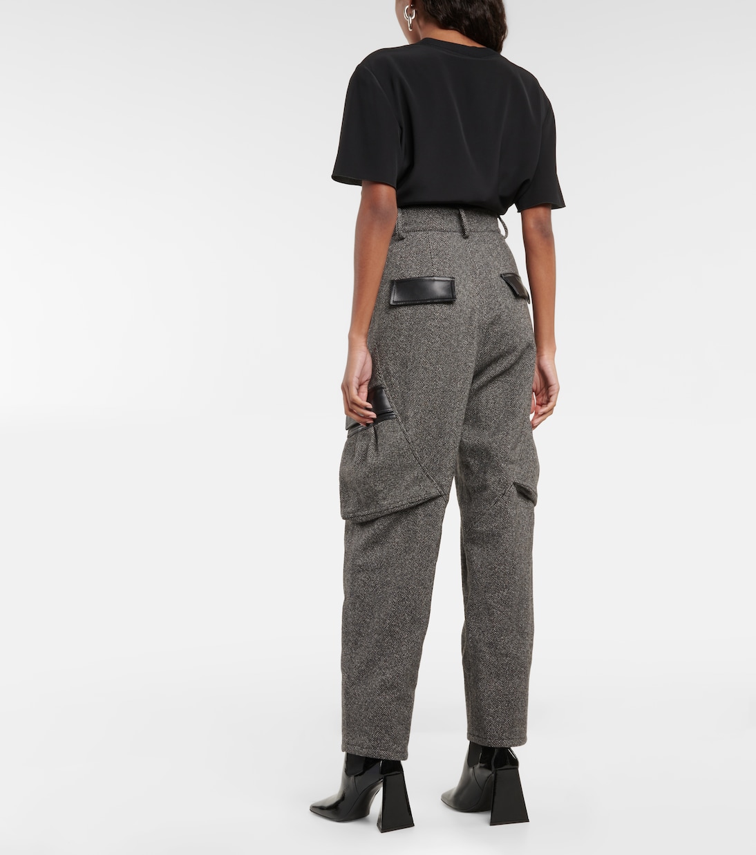 Pantalon cargo Tres à taille haute | The Mannei