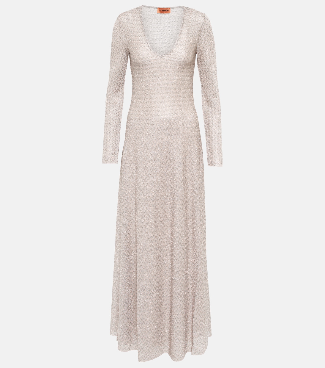 Metallic knit maxi dress | Missoni