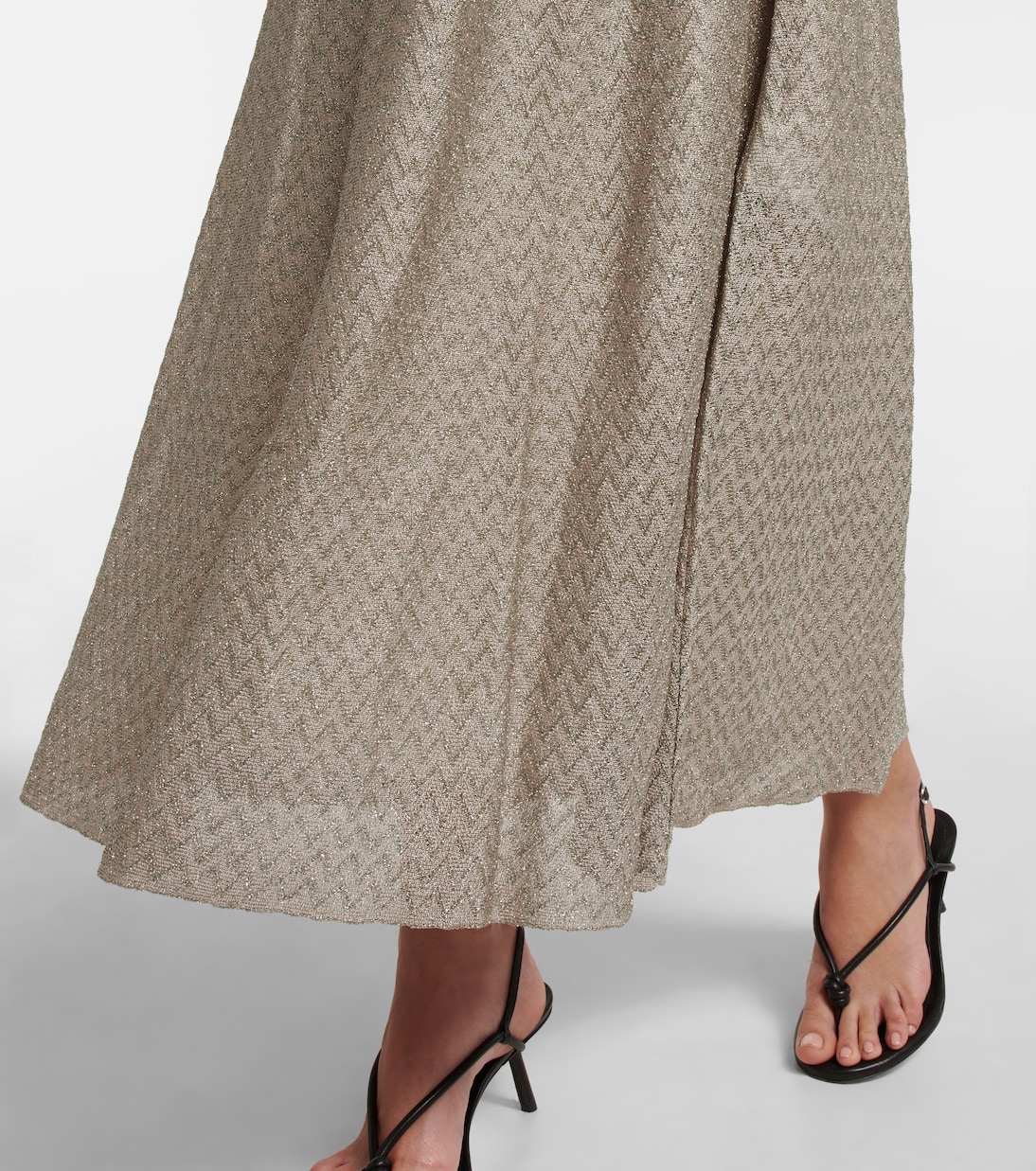 Metallic knit maxi dress | Missoni