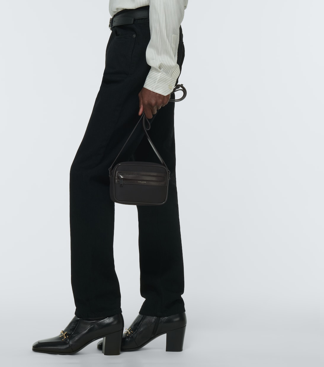 Borsa a tracolla Camp con pelle | Saint Laurent