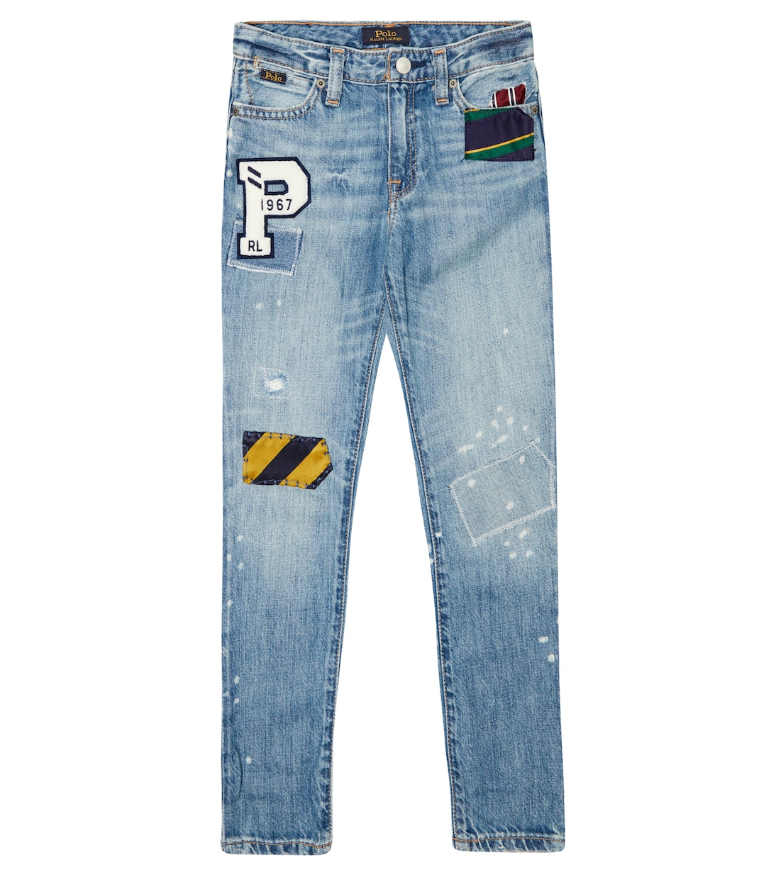 Jeans ajustados con parches | Polo Ralph Lauren Kids