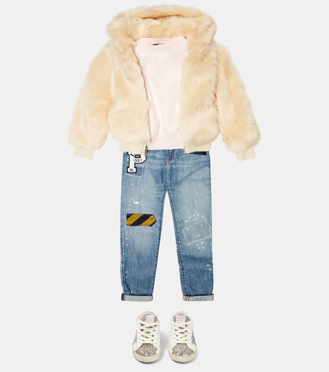 Jeans ajustados con parches | Polo Ralph Lauren Kids