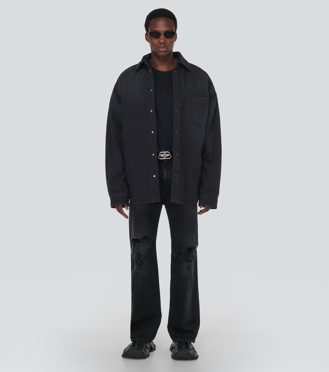 Hemdjacke aus Denim | Balenciaga