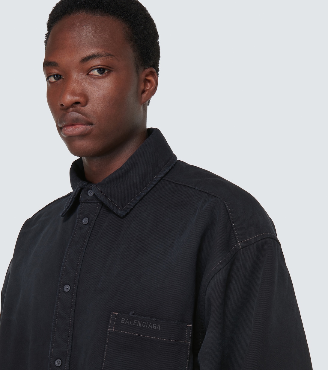 Hemdjacke aus Denim | Balenciaga