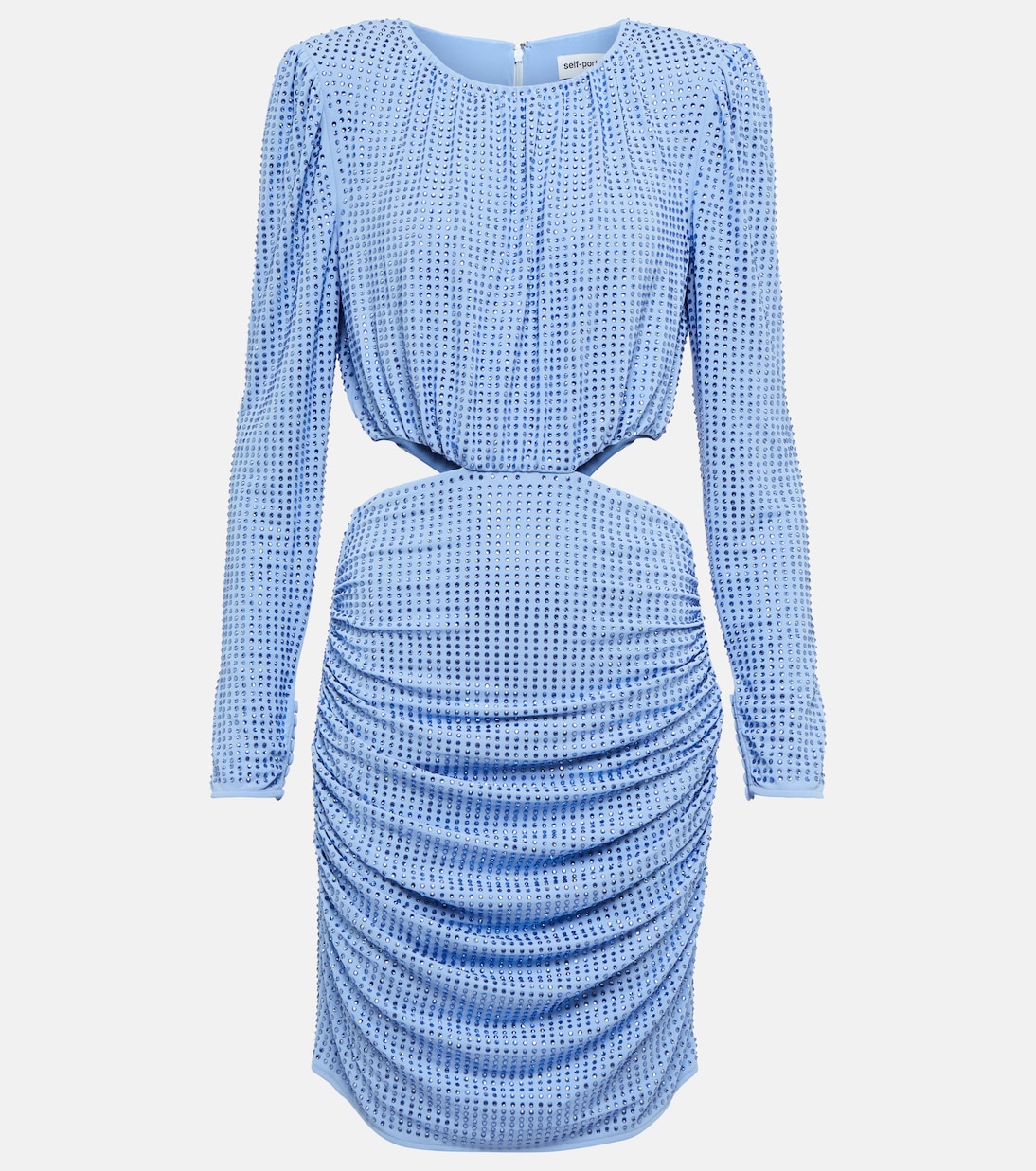 Embellished cutout jersey minidress | Self-Portrait