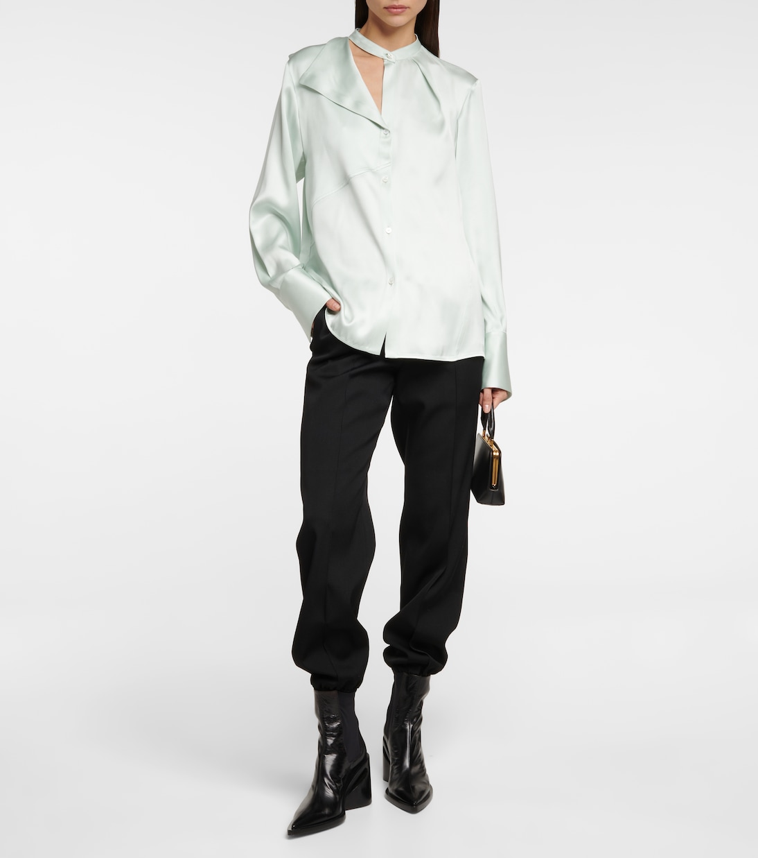 Pantaloni in gabardine di lana vergine | Jil Sander