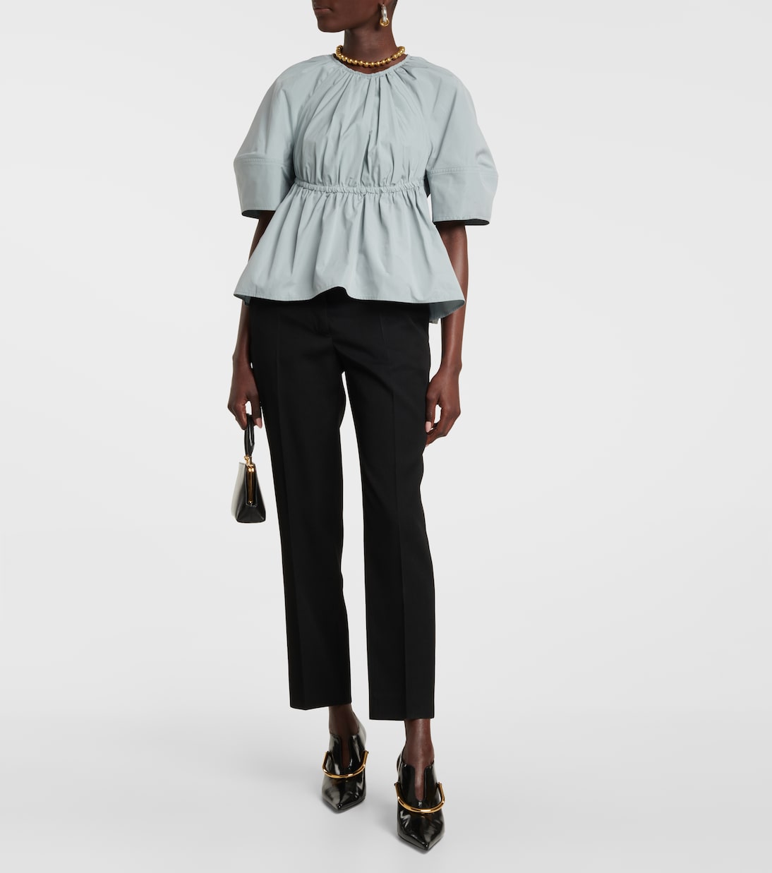 Tailored straight wool pants | Jil Sander