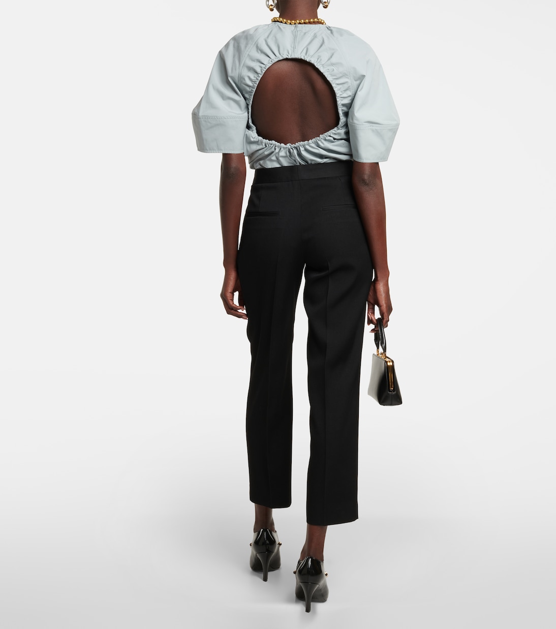 Tailored straight wool pants | Jil Sander