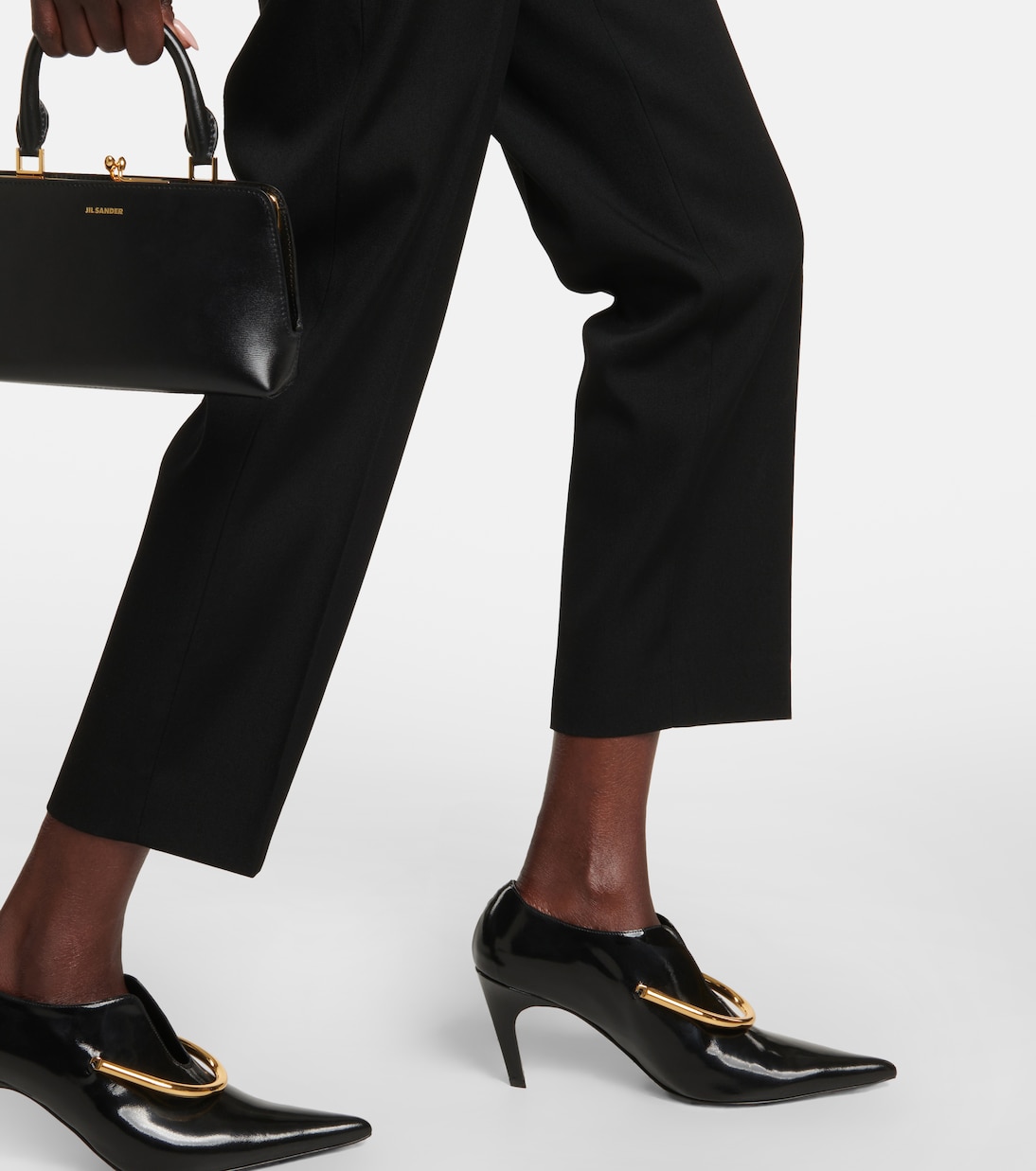 Tailored straight wool pants | Jil Sander