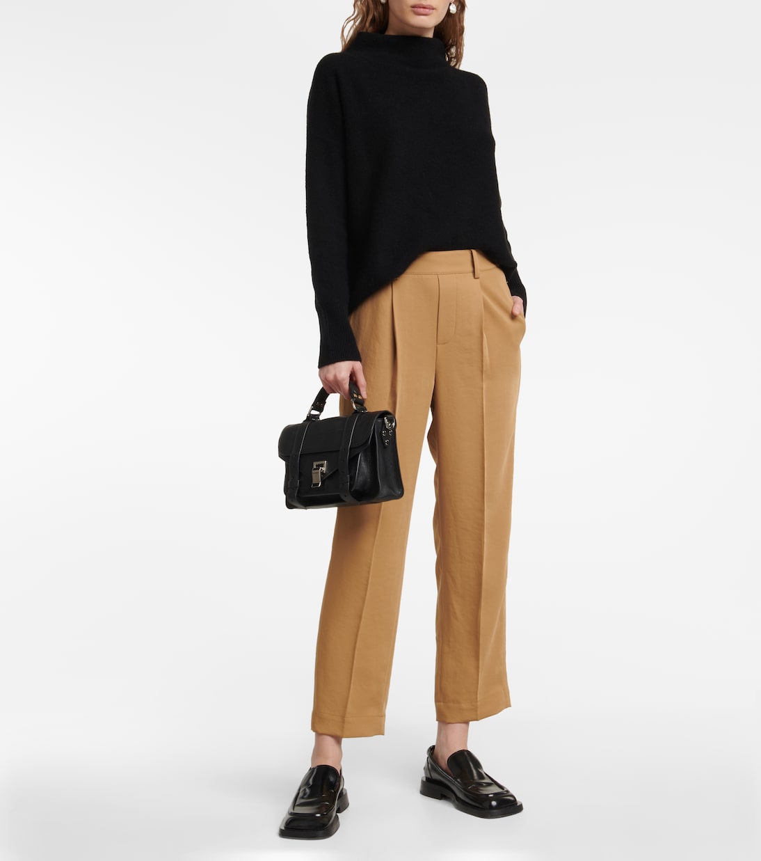 Pantaloni regular con pieghe | Vince