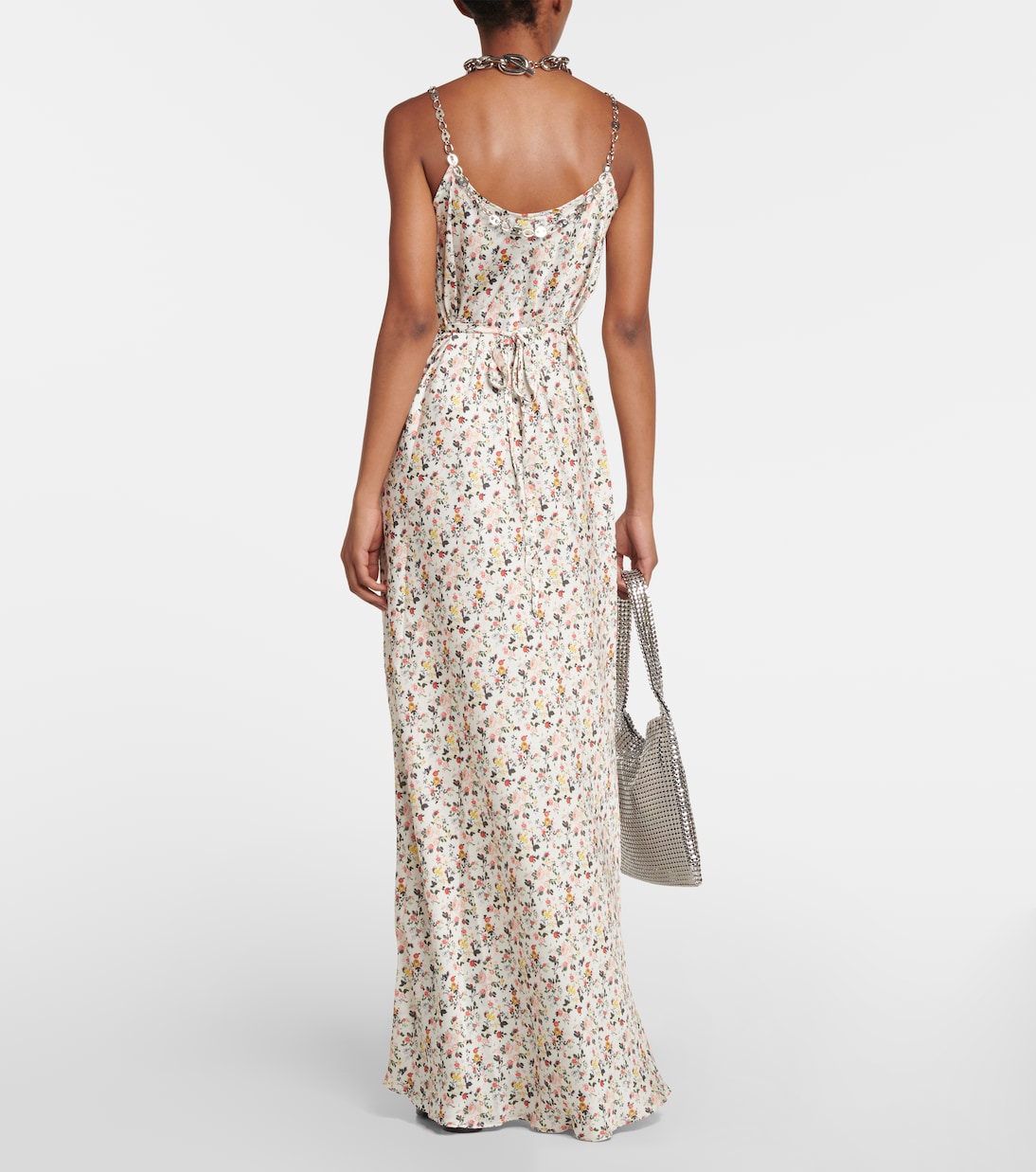 Robe longue à fleurs | Rabanne