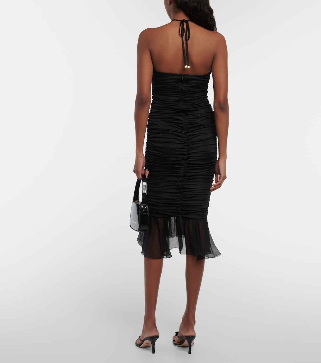 Vestido midi de jersey fruncido | Blumarine