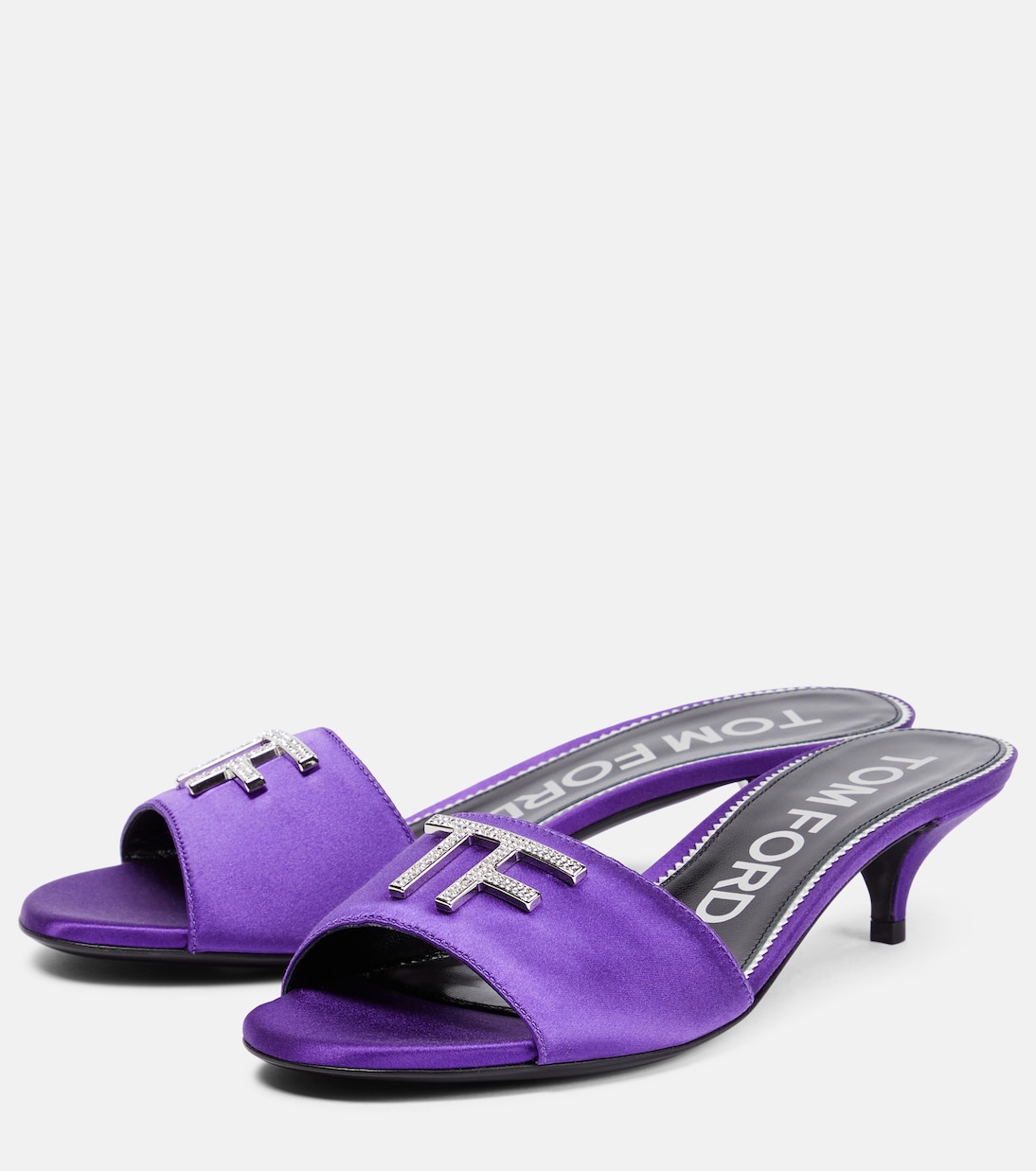 Pantoletten aus Satin | Tom Ford