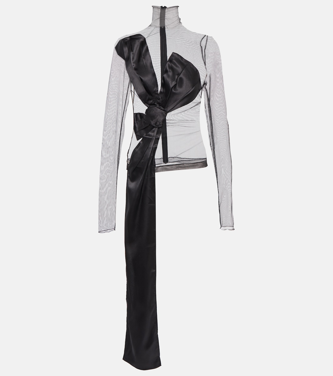 Sheer turtleneck top | Acne Studios