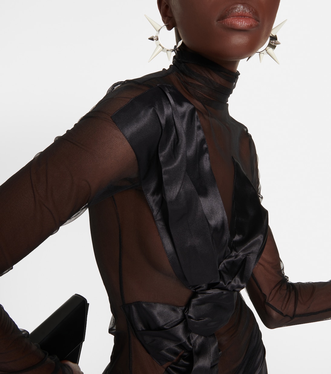 Sheer turtleneck top | Acne Studios