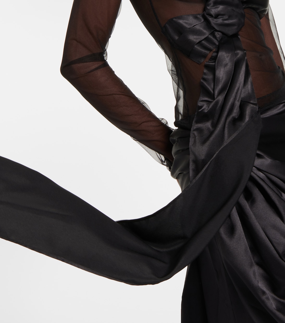 Sheer turtleneck top | Acne Studios