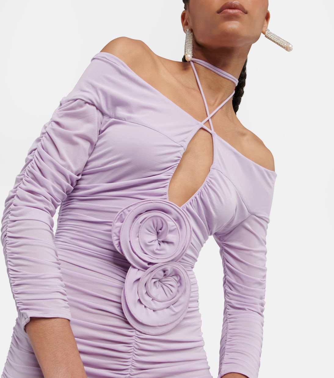 Ruched off-shoulder minidress | Magda Butrym