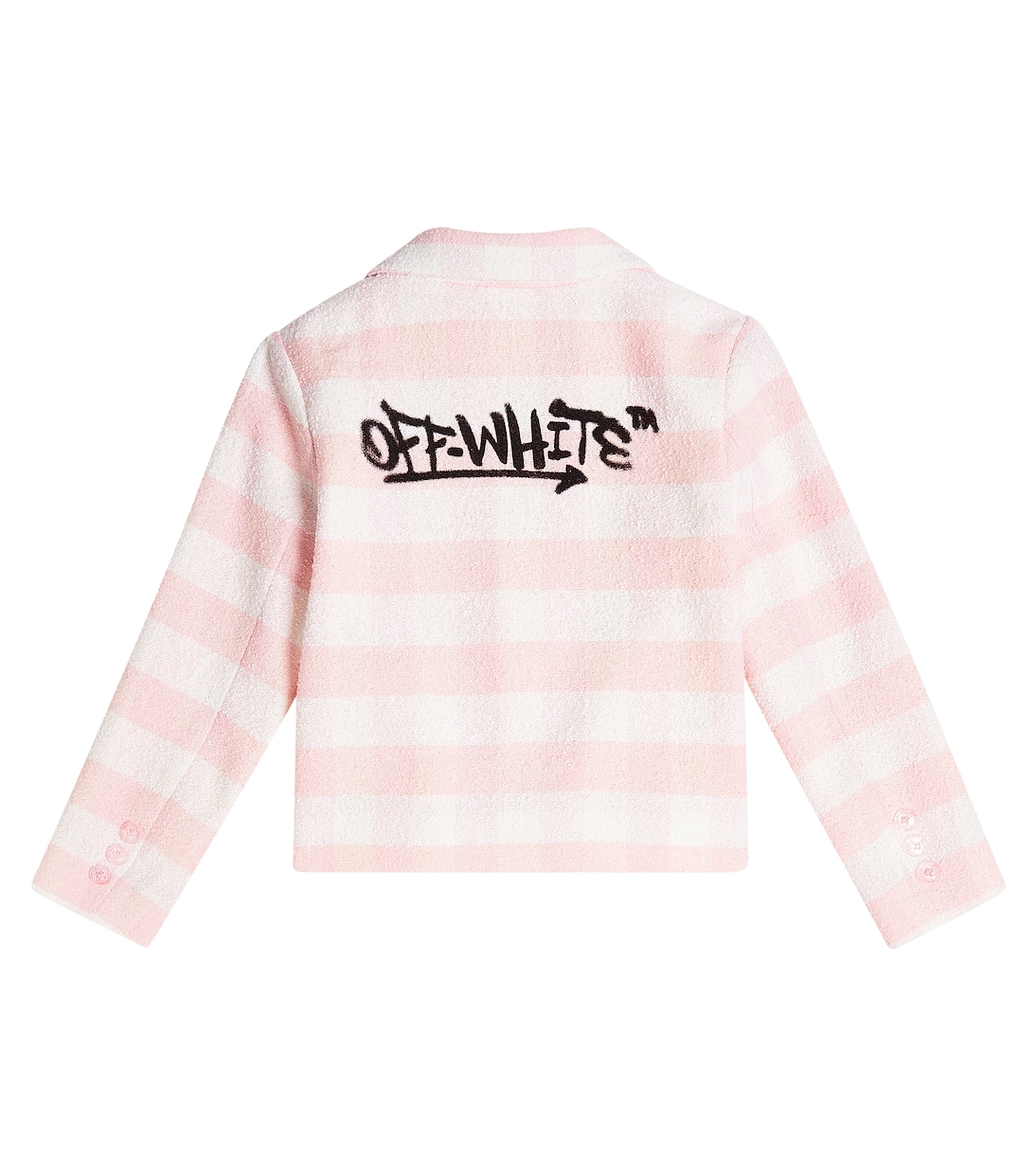 Blazer in misto cotone a righe | Off-White Kids