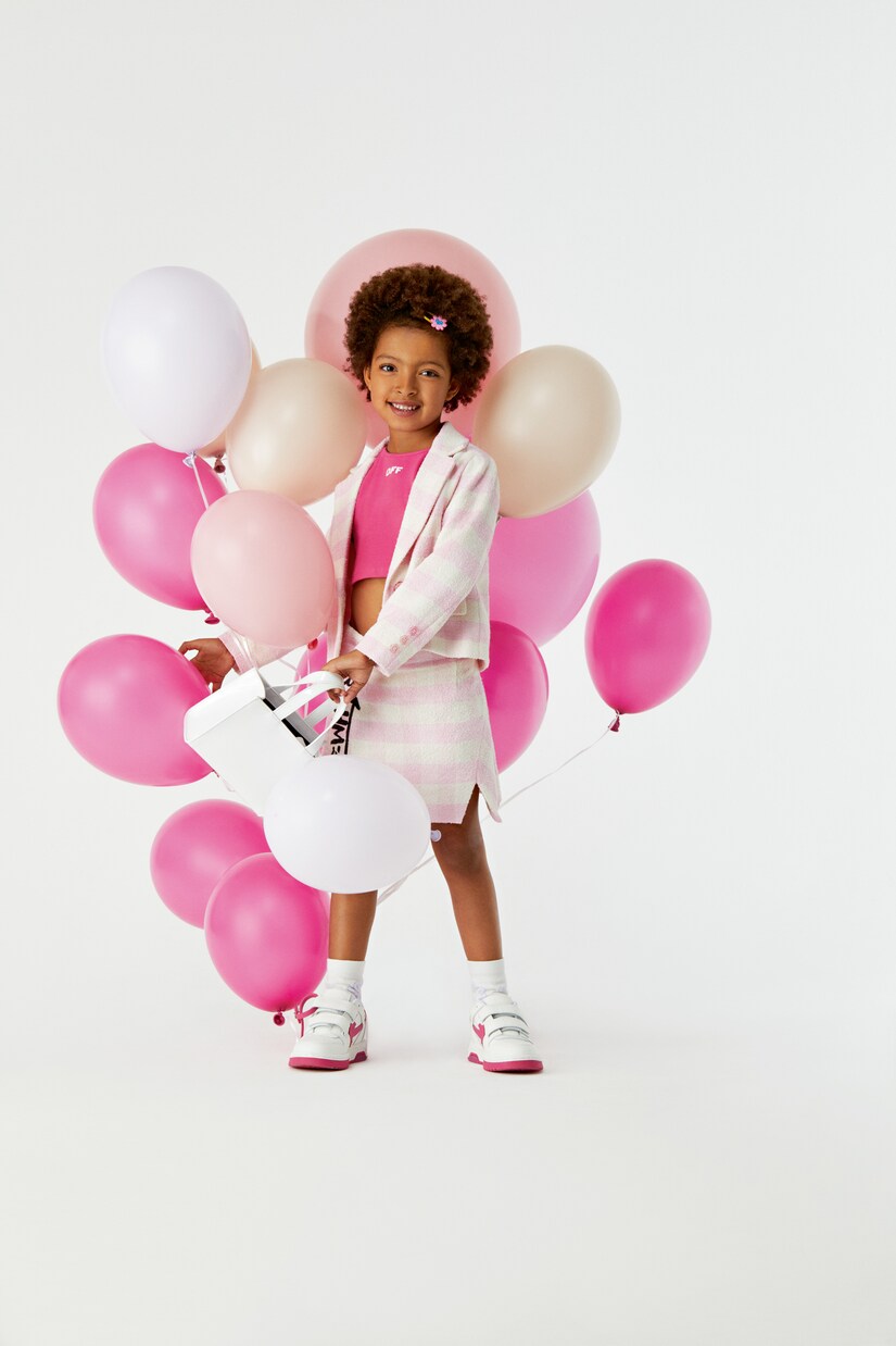 Blazer in misto cotone a righe | Off-White Kids