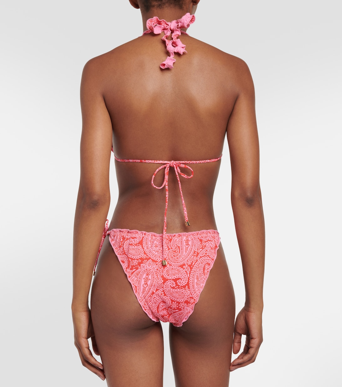 Tangier reversible ruffle triangle bikini bottom | Heidi Klein
