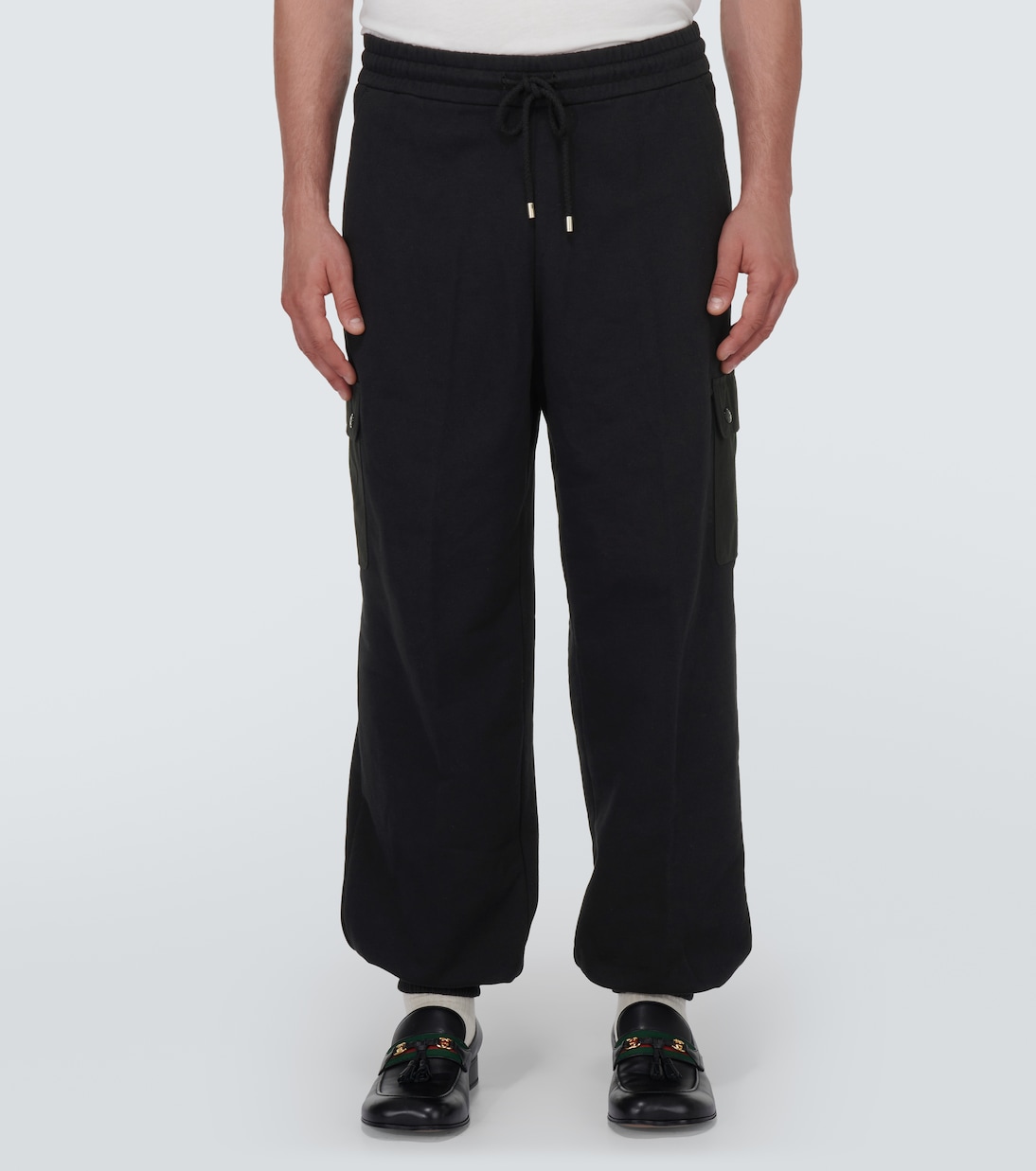 New With Tags 100% AUTH GUCCI World Wide Patch Cargo Pants