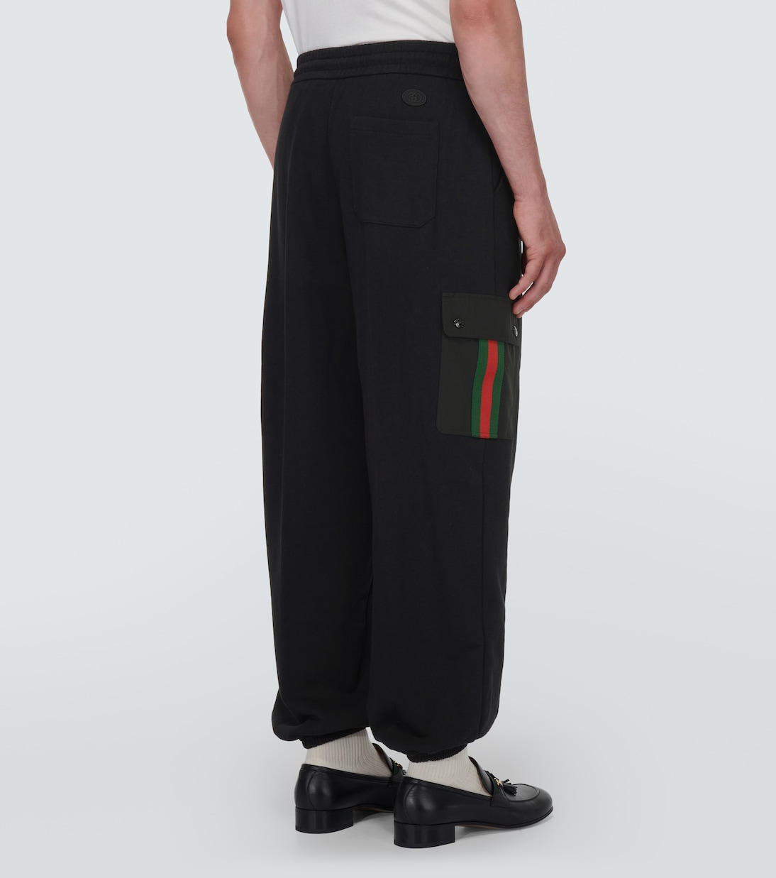 New With Tags 100% AUTH GUCCI World Wide Patch Cargo Pants
