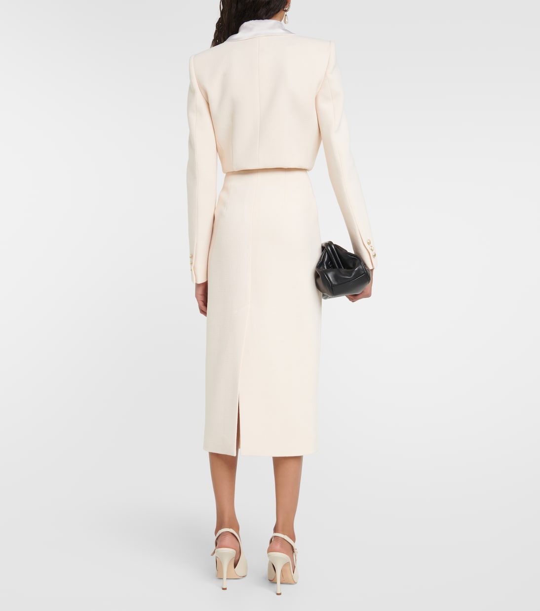 Wool tweed cropped jacket | Alessandra Rich
