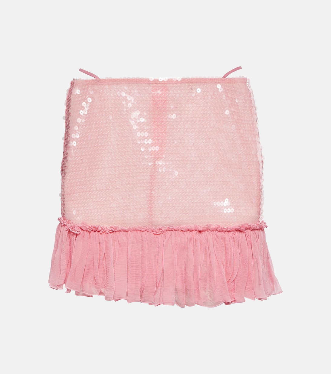 Sequined tiered miniskirt | Nensi Dojaka