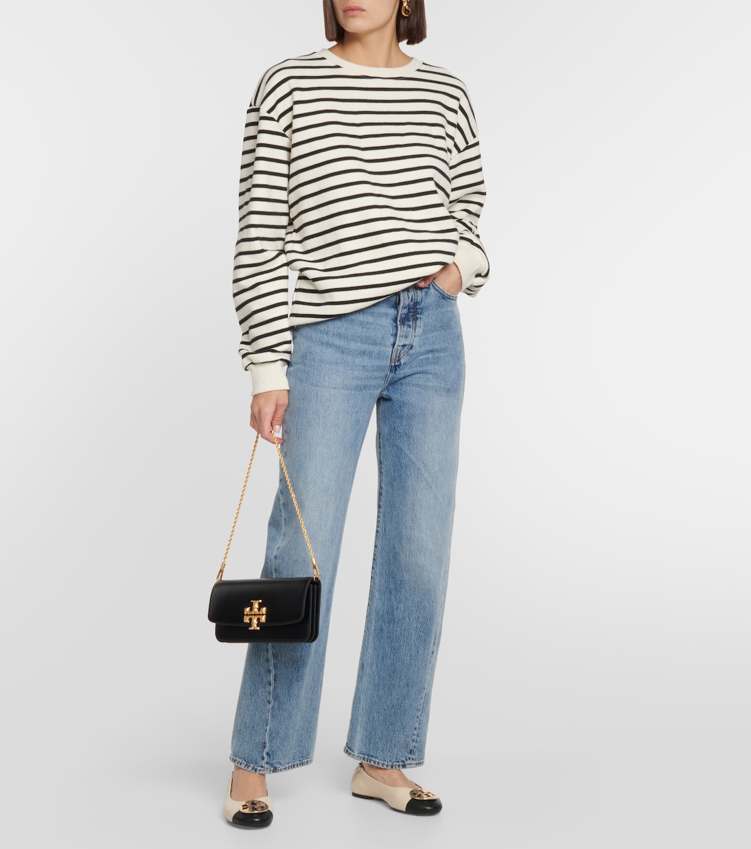 Claire leather ballet flats | Tory Burch