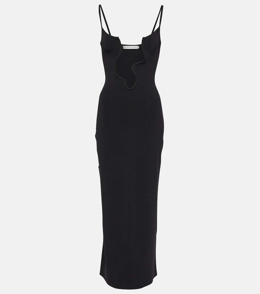 Vestido midi sin mangas con corte detallado de Christopher Esber, estilo Salacia para jóvenes modernos.