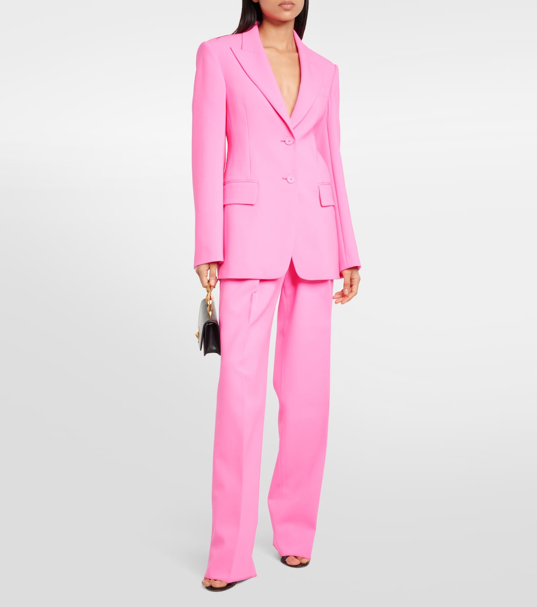 Weite High-Rise-Hose Tibet aus einem Wollgemisch | Sportmax