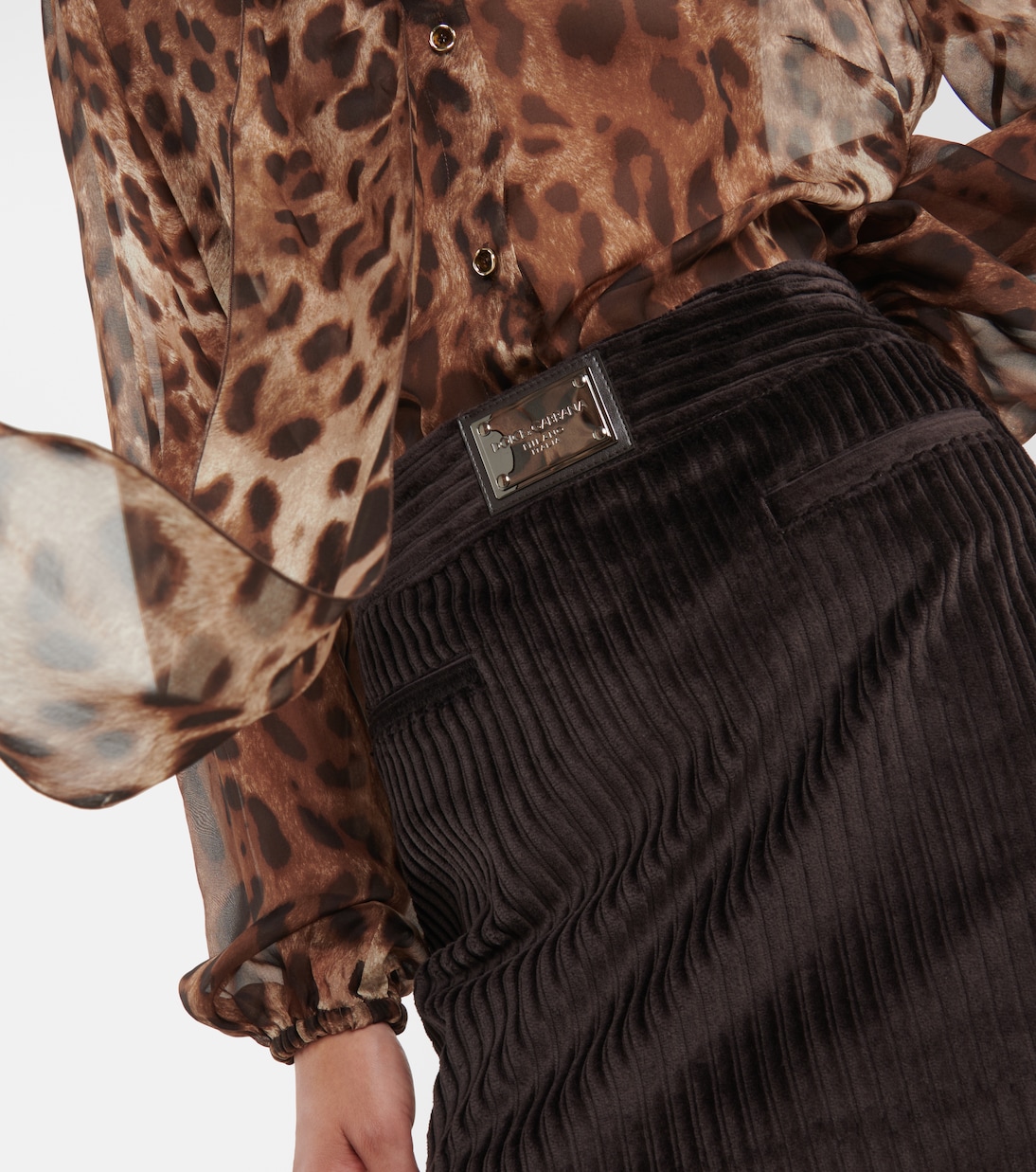Logo corduroy miniskirt | Dolce&Gabbana