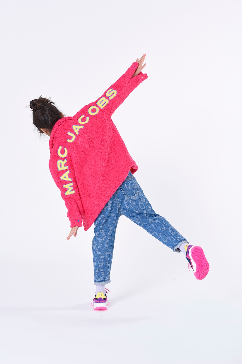 Appliqué faux shearling jacket | Marc Jacobs Kids