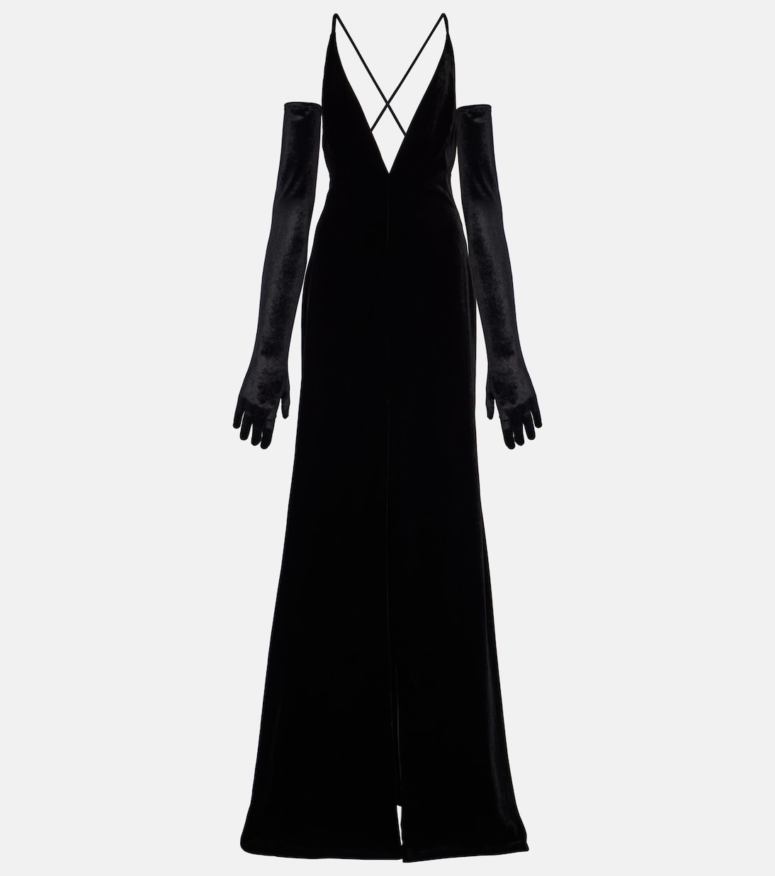 Velvet gown | Costarellos