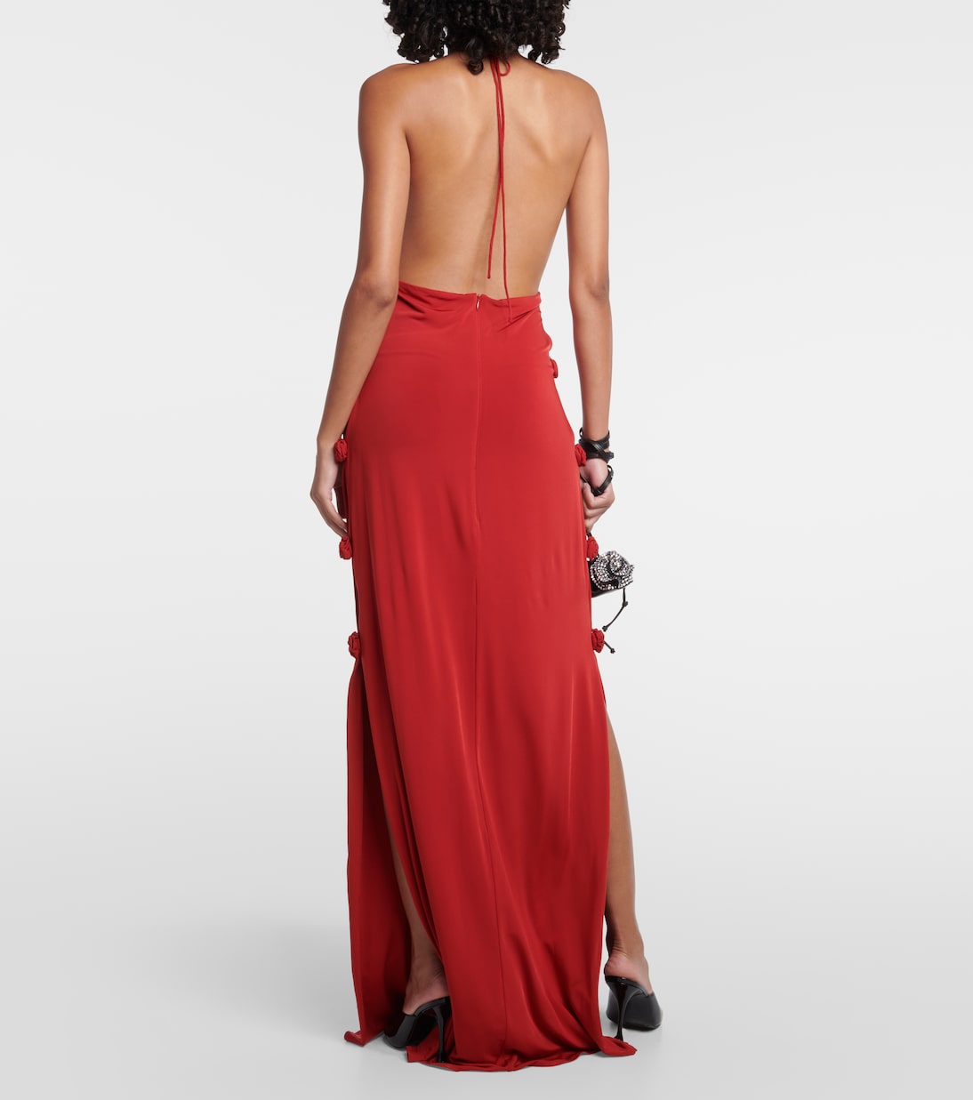 Floral-appliqué jersey gown  | Magda Butrym