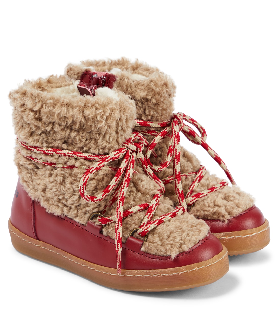 Stivaletti in pelle e shearling | Bobo Choses