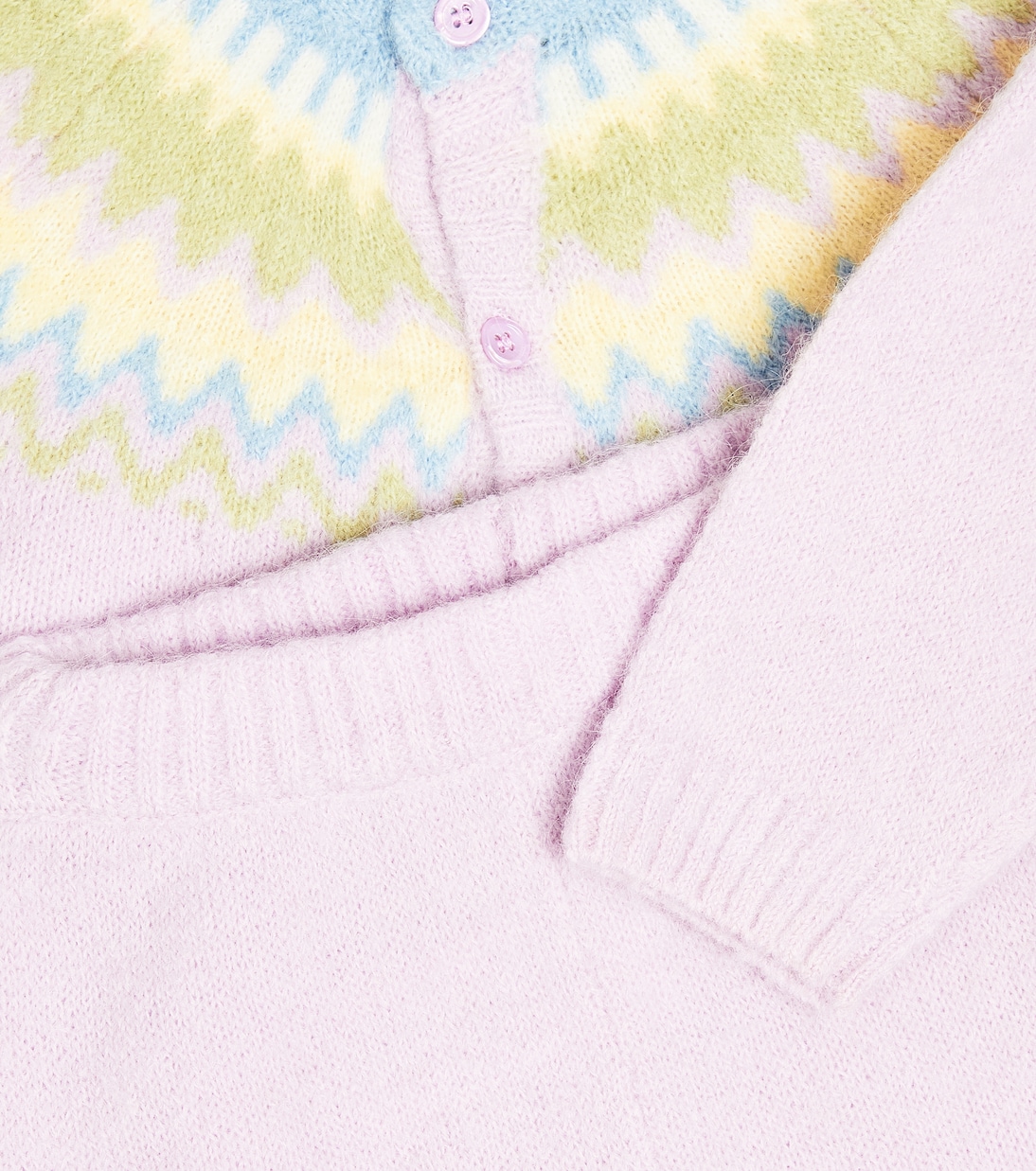 Baby wool-blend cardigan and pants set | Molo