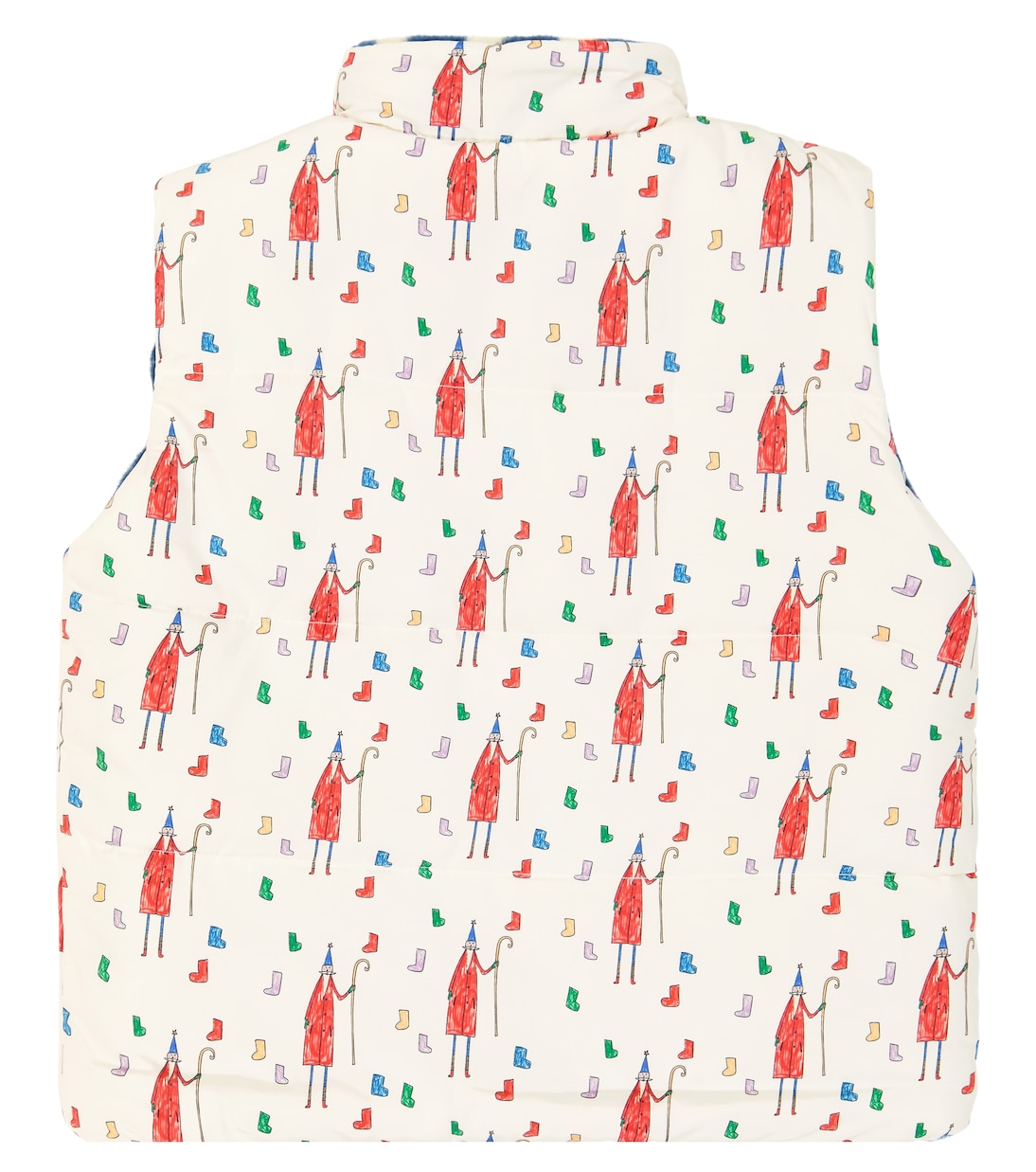 Reversible printed fleece vest | Jellymallow