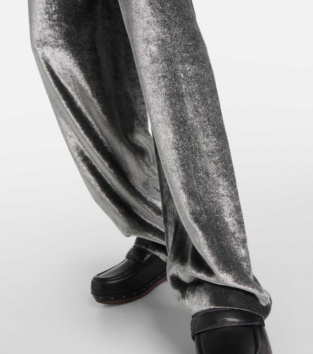 Weite Hose aus Samt | Brunello Cucinelli