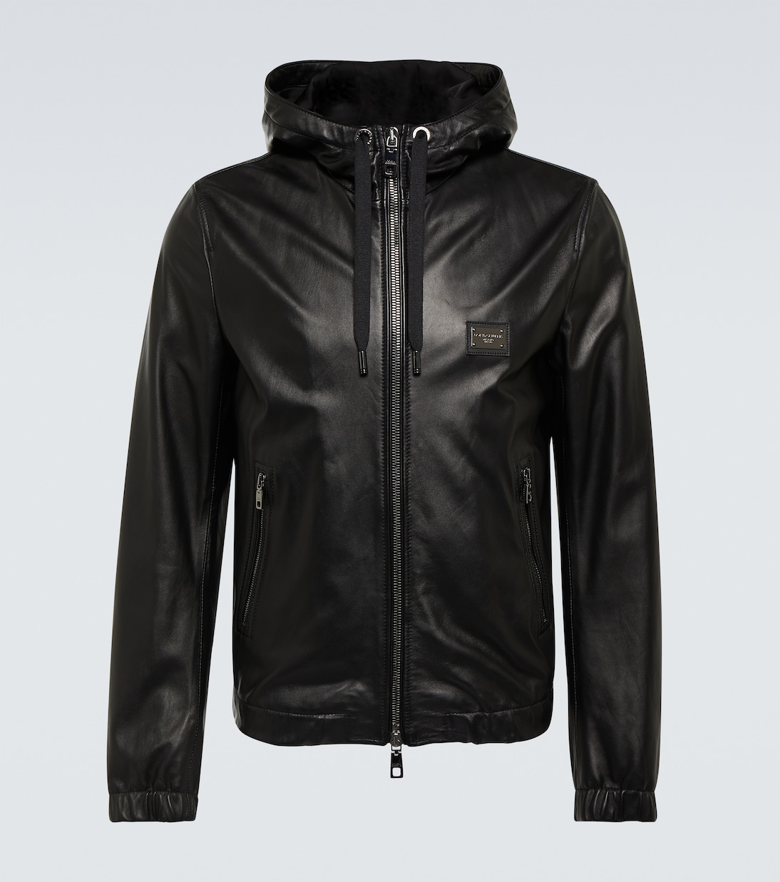 Chaqueta de piel con logo | Dolce&Gabbana