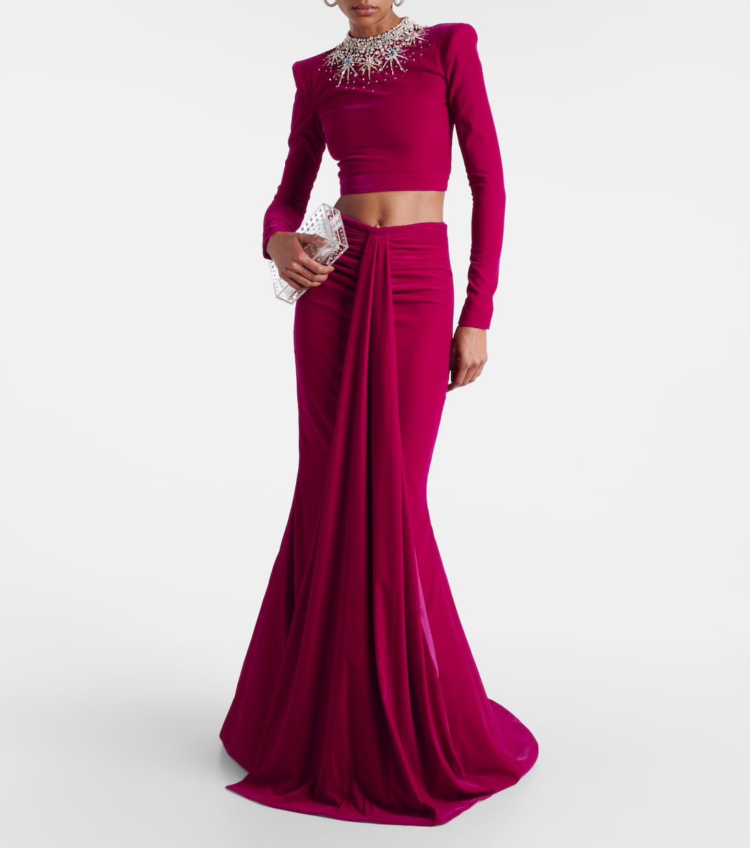 Set Gemma de crop top y falda larga | Miss Sohee