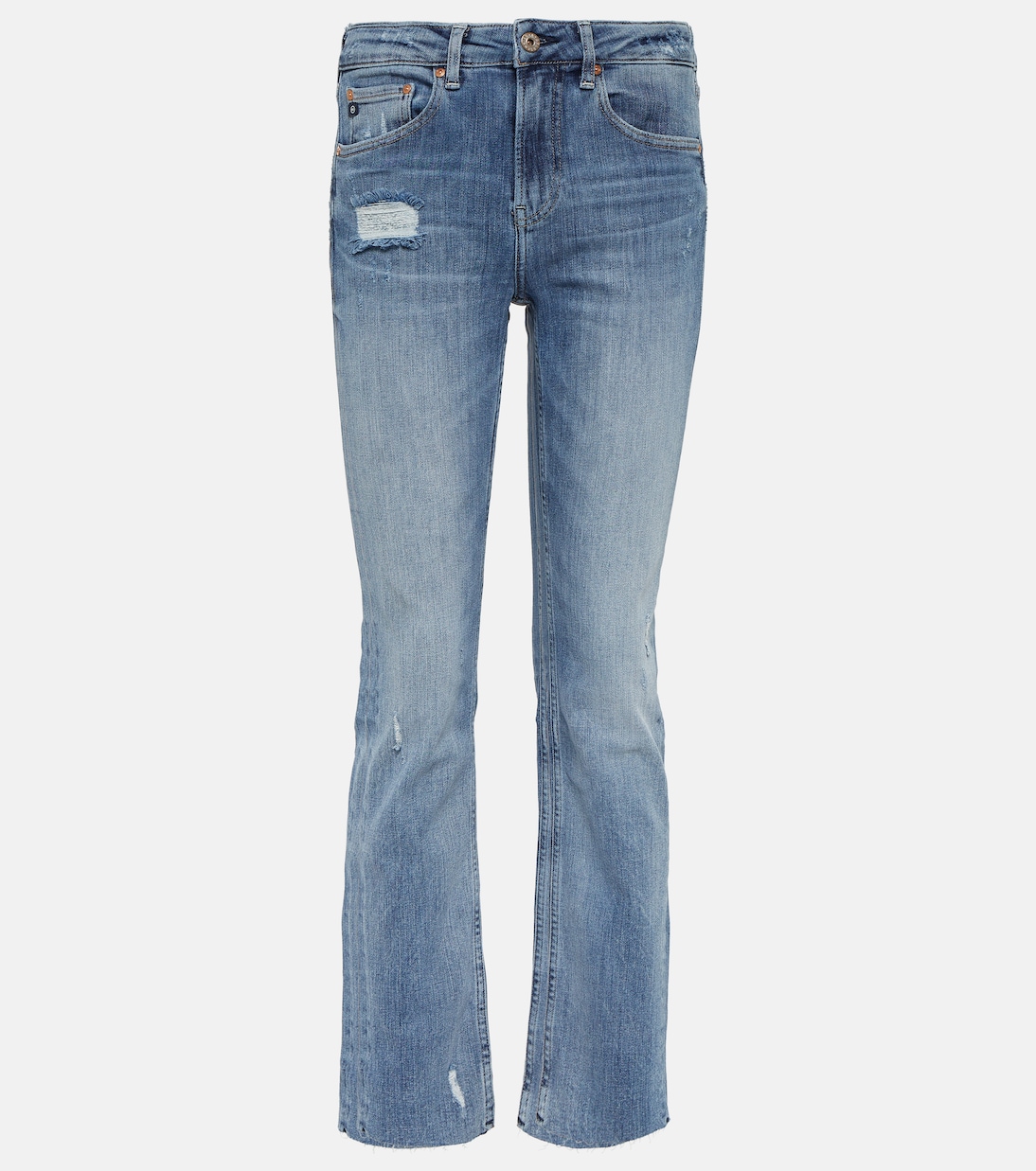 Jeans rectos Girlfriend de tiro medio | AG Jeans