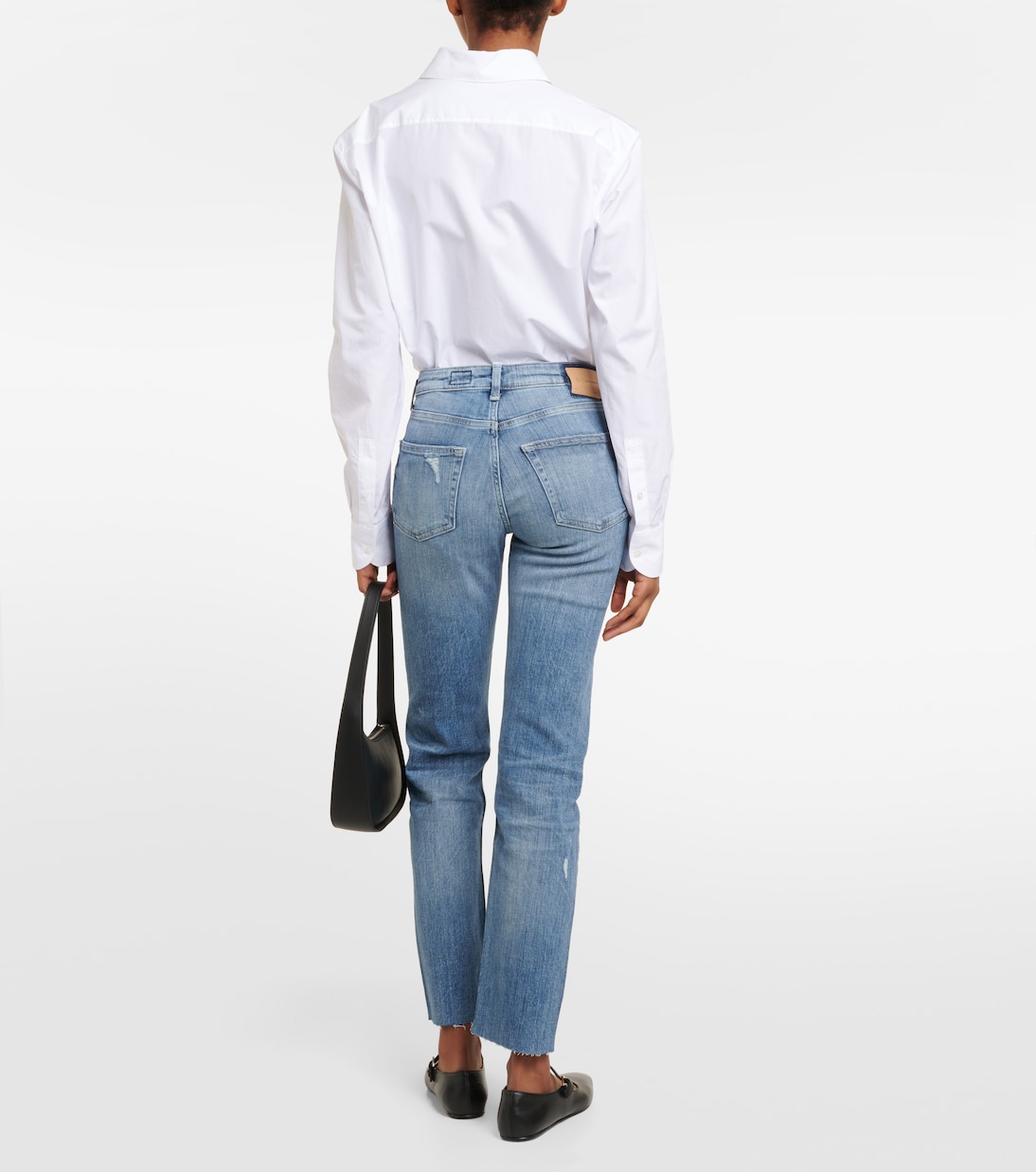 Jeans rectos Girlfriend de tiro medio | AG Jeans
