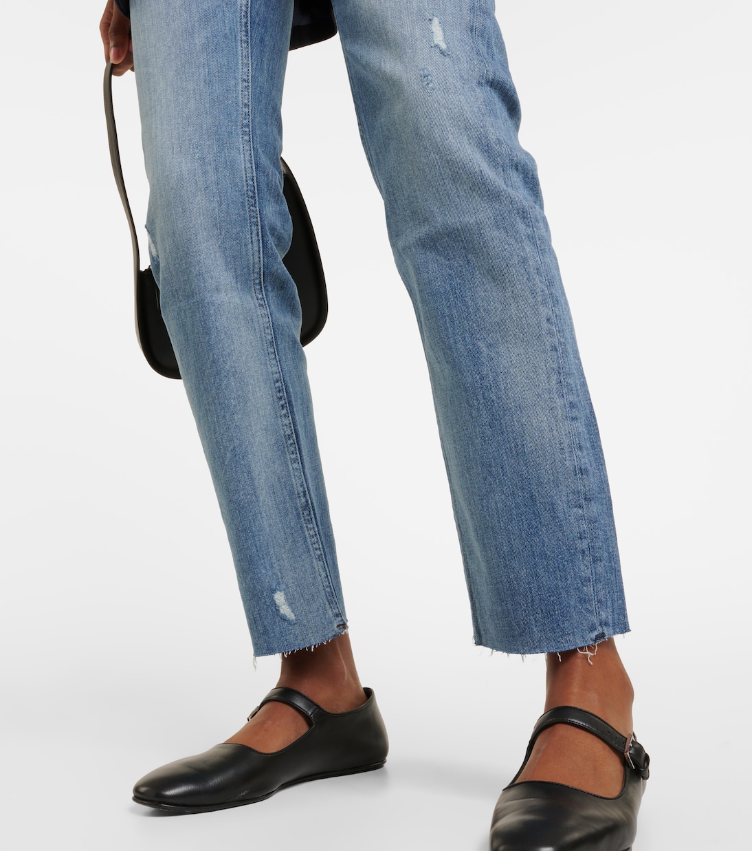 Jeans rectos Girlfriend de tiro medio | AG Jeans